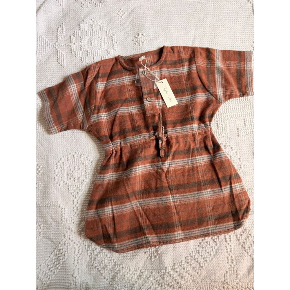 Rylee + Cru Plaid‎ Flannel Tunic Dress NWT 2-3Y